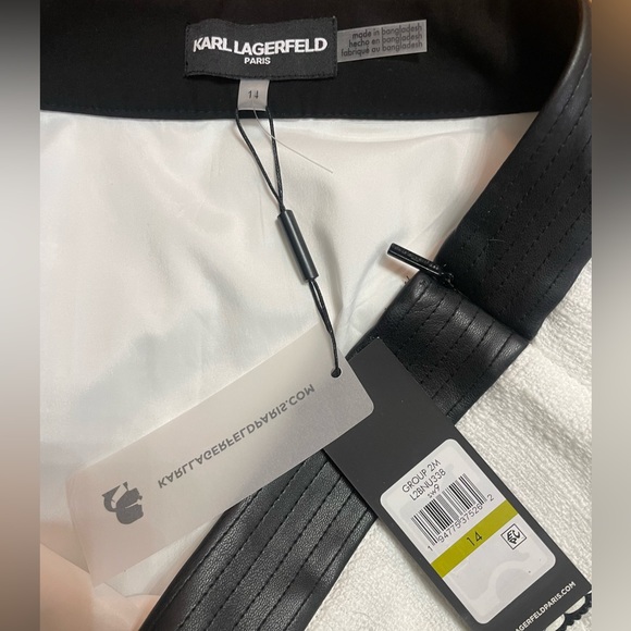 KARL LAGERFELD PARIS
Tweed Skirt
NWT 
Size:14
Color: white and black - Picture 8 of 8